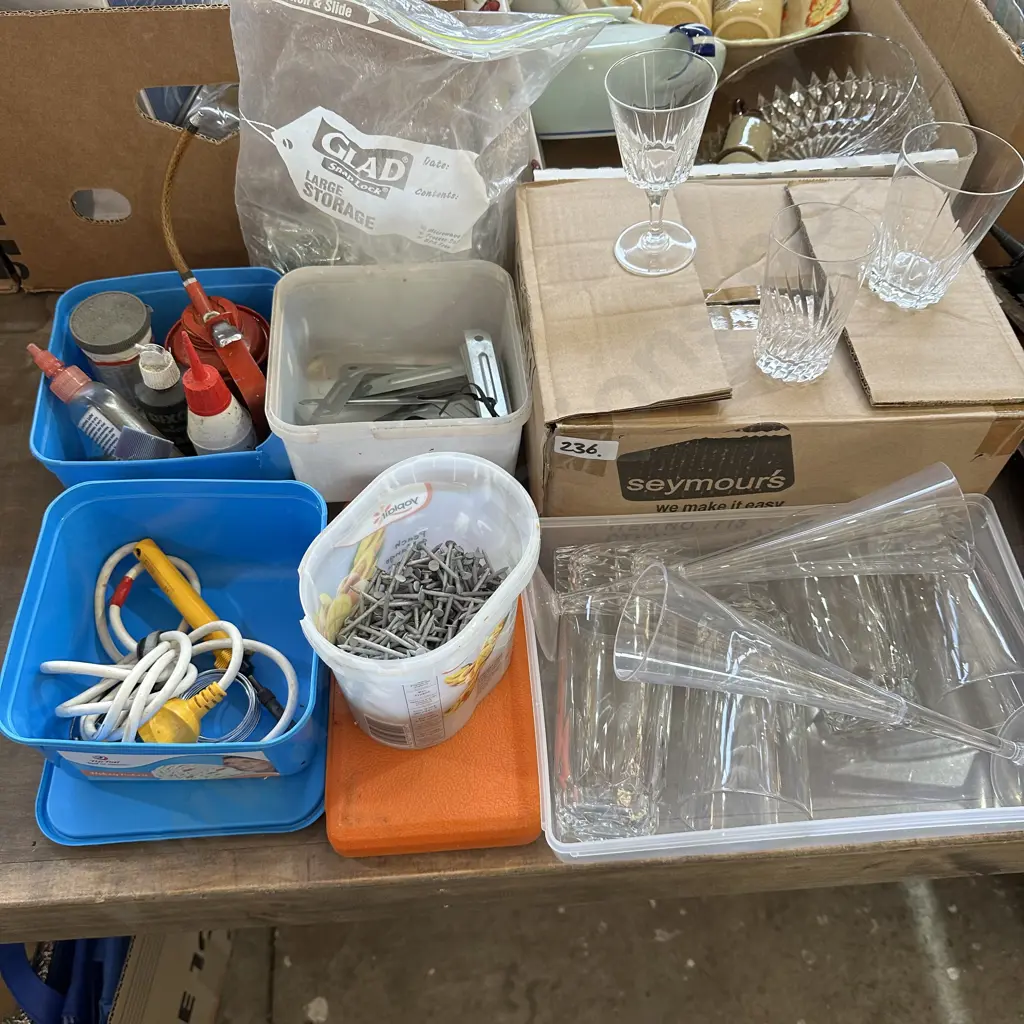 hardware and nails, glassware Image 1++