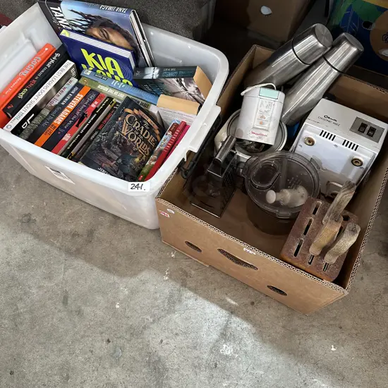 mixer, books etc