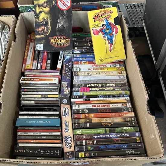 DVDs, CDs etc