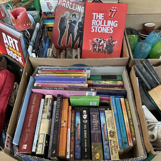 2 boxes books