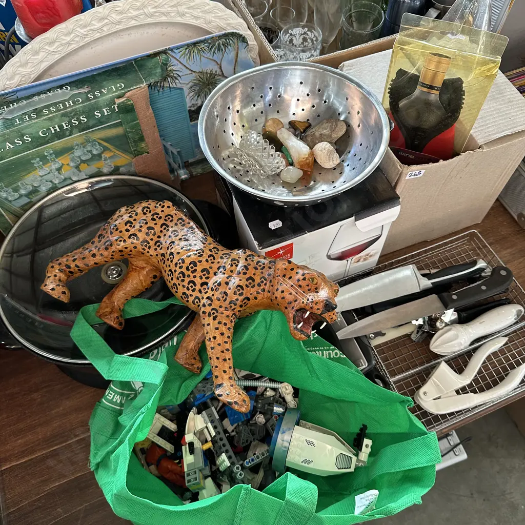 lego toy, glassware, frypan etc Image 1++