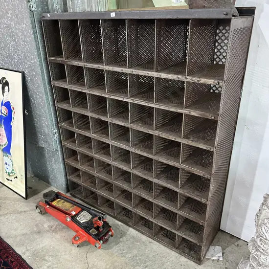 heavy custom made steel pigeon unit 1250 x 1050