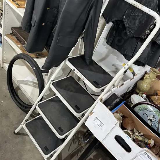 large folding kitchen step