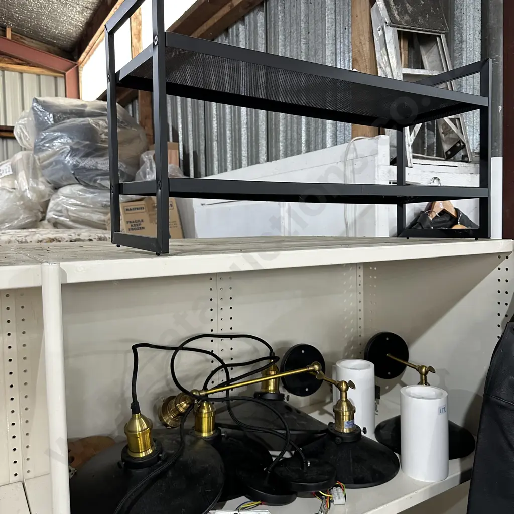 designer light fittings and shoe rack Image 1++