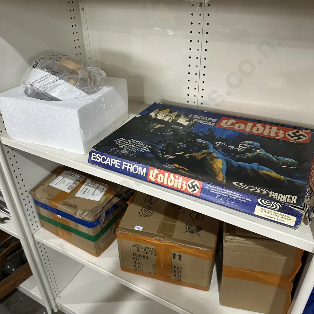 Colditz game and 3 new light fittings Image 1++