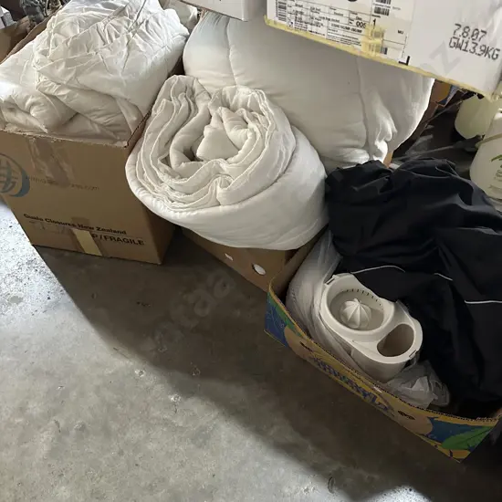 Bedding and jackets etc.