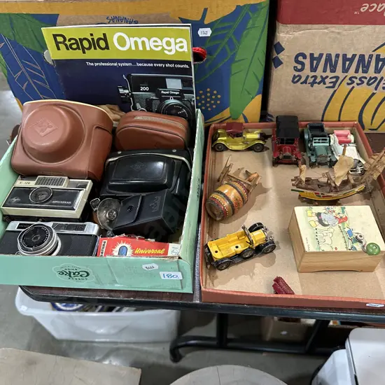 Cameras and collectables.