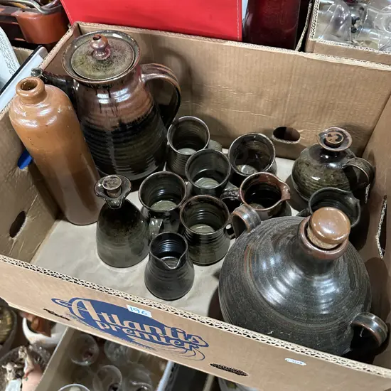Box of pottery