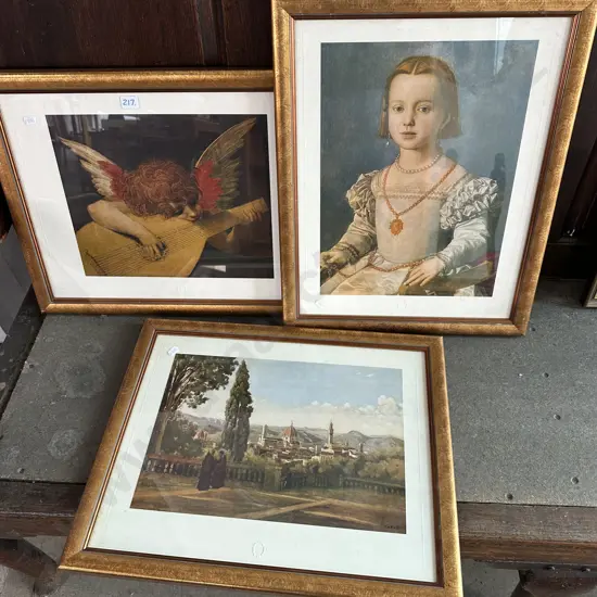 set of 3 Amelfi prints