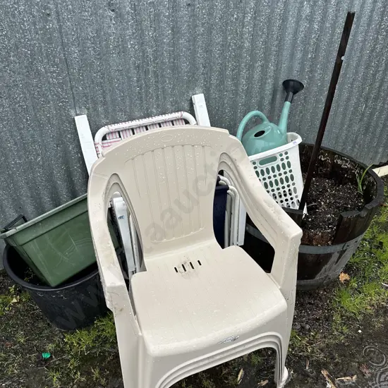 steel peg, deck chairs, maimai screens etc