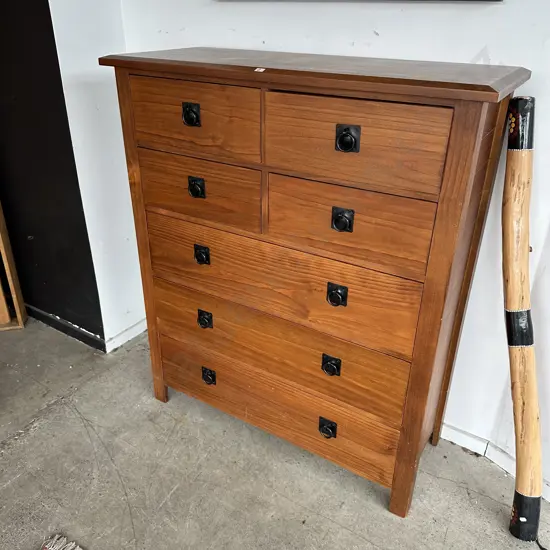 Large Pine tall boy 1280 x 1100