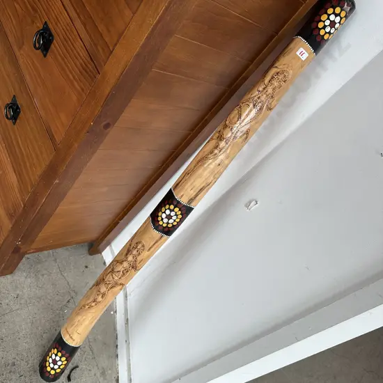 heavy carved Didgeridoo from Yarramunua