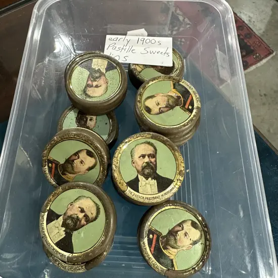 early Pastille sweets tins