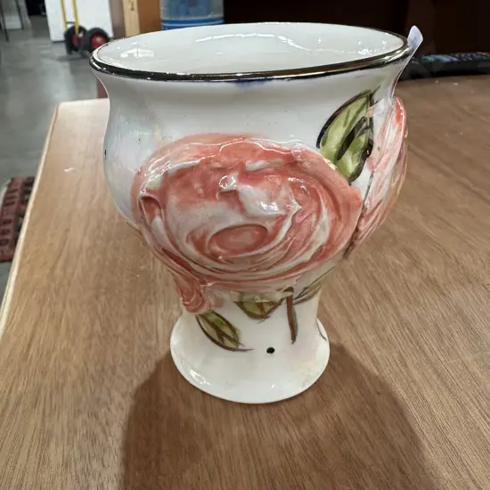 Button pottery vase 12cm