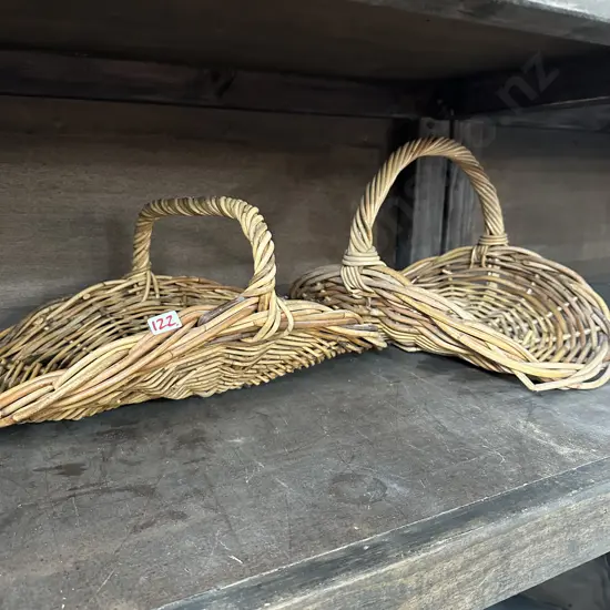 pr cane baskets and prints (2 photos)