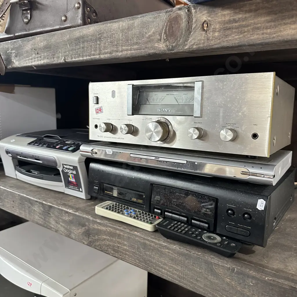 stereo items and printer Image 1++