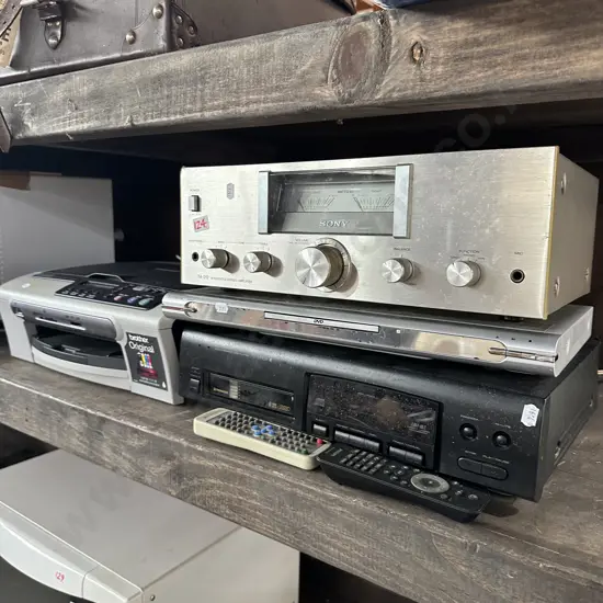 stereo items and printer