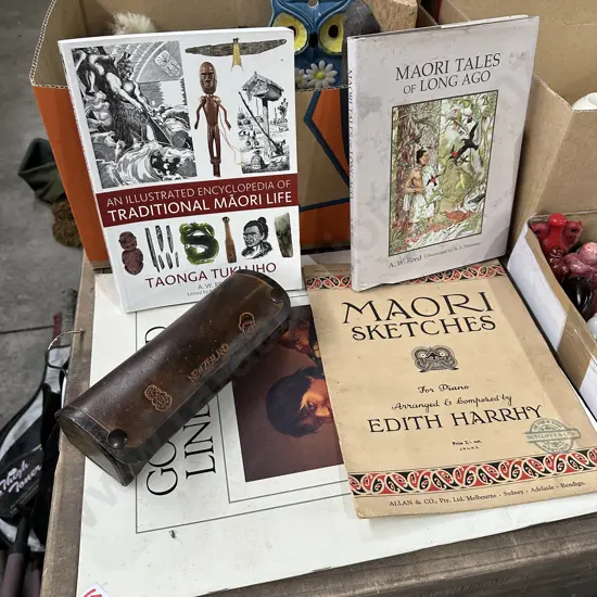 Maori books etc.