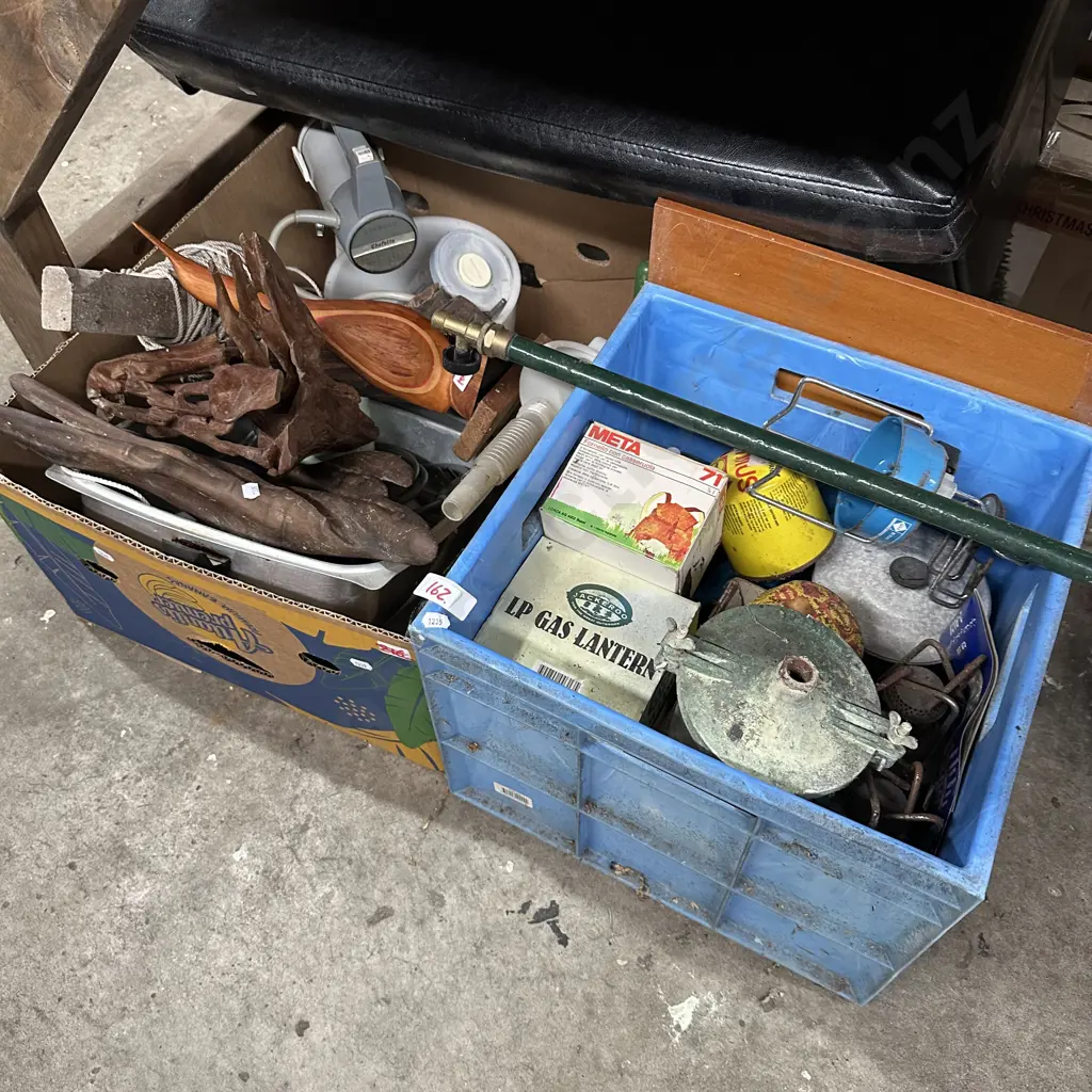 Two bins of assorted items. Image 1++