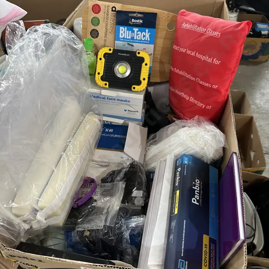 face masks, powerGlow light etc