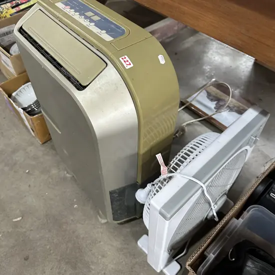 dehimidifier, fan