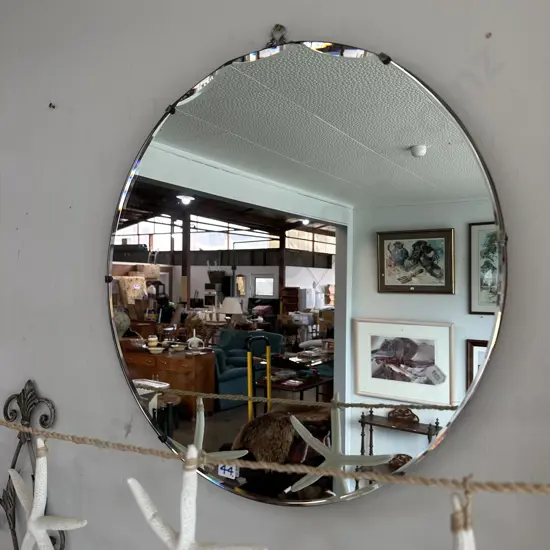 round Art deco mirror 50cm