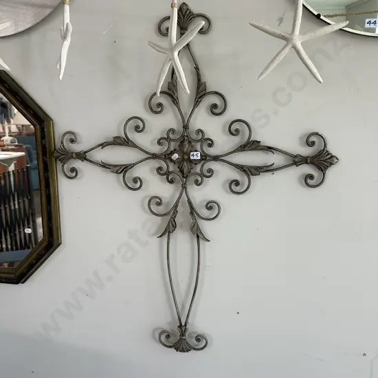metal garden wall cross