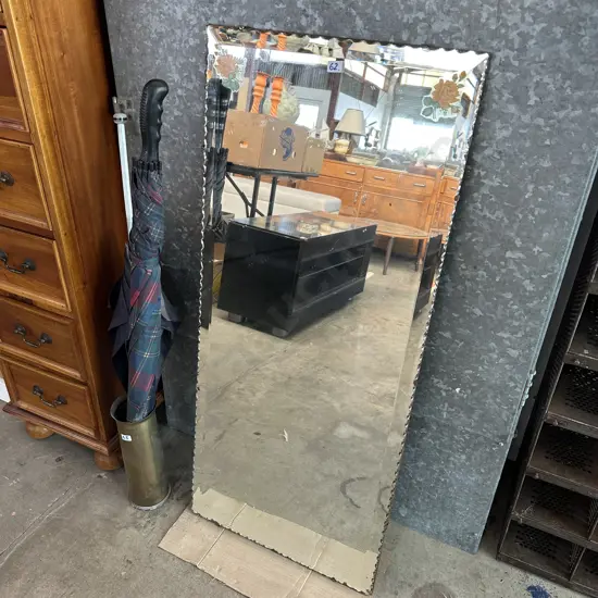 vintage scallop edge mirror 1070 x 460mm