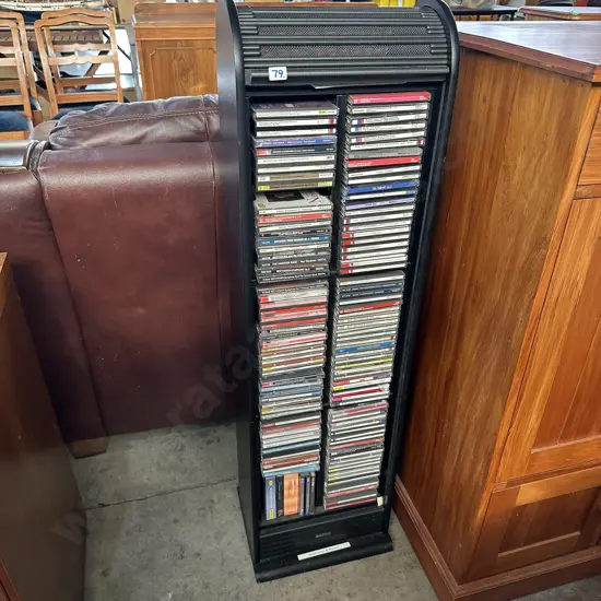 CD collection and rolling front tower