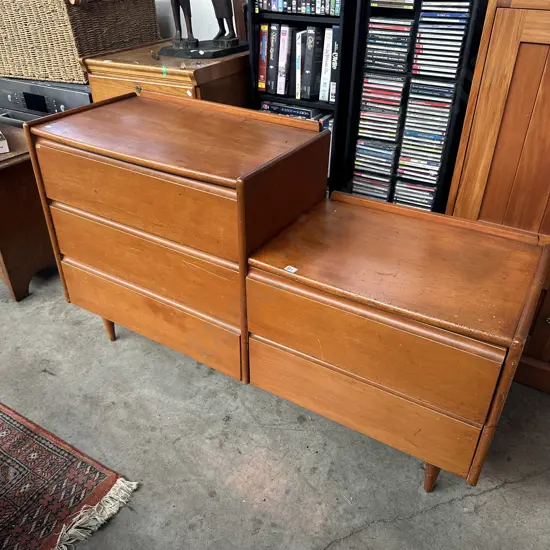 solid Pine Mid-Century drawers