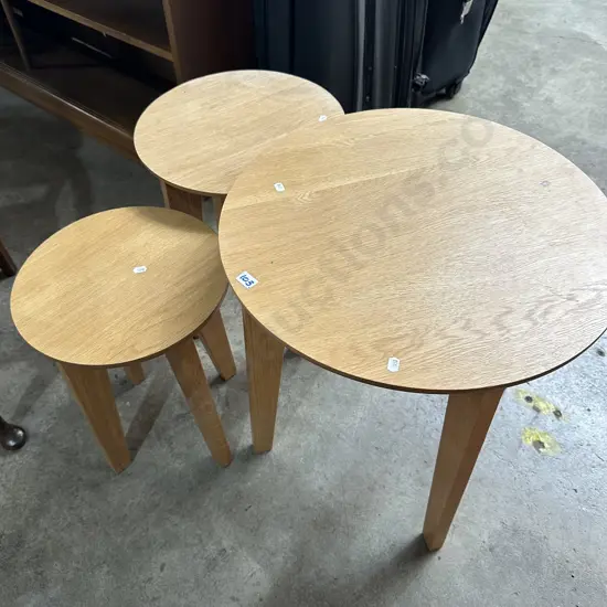 set of Oak side tables