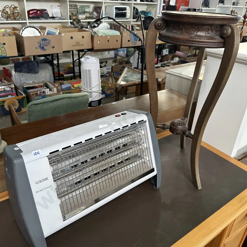 heater and plant stand with water damage Image 1++
