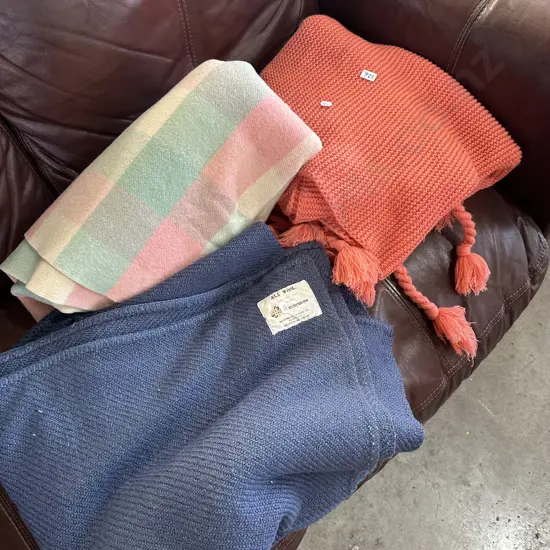 Three blankets.