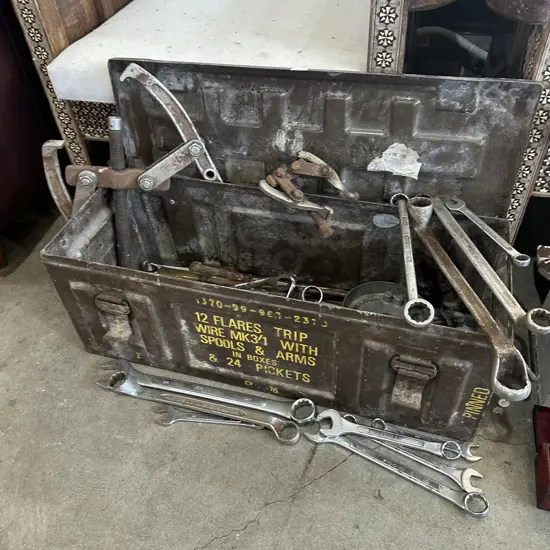 Ammo/toolbox with spanners and bearing pullers etc.