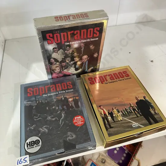 Three Sopranos box DVD sets (two un-opened)