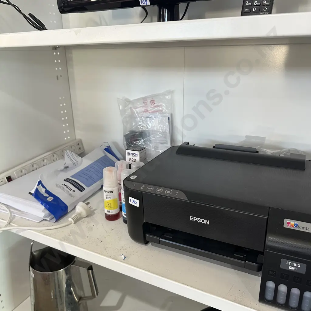 Epson ET-1810 printer plus ink and paper etc. Image 1++