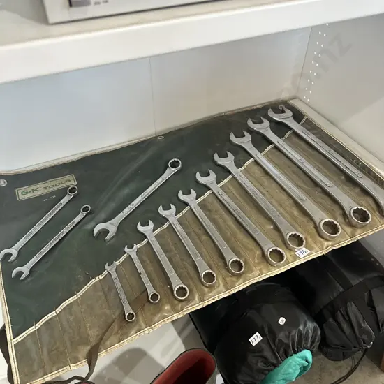 S-K combination wrench set (incomplete) plus others.