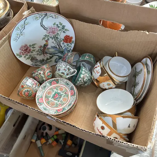 Box of china.