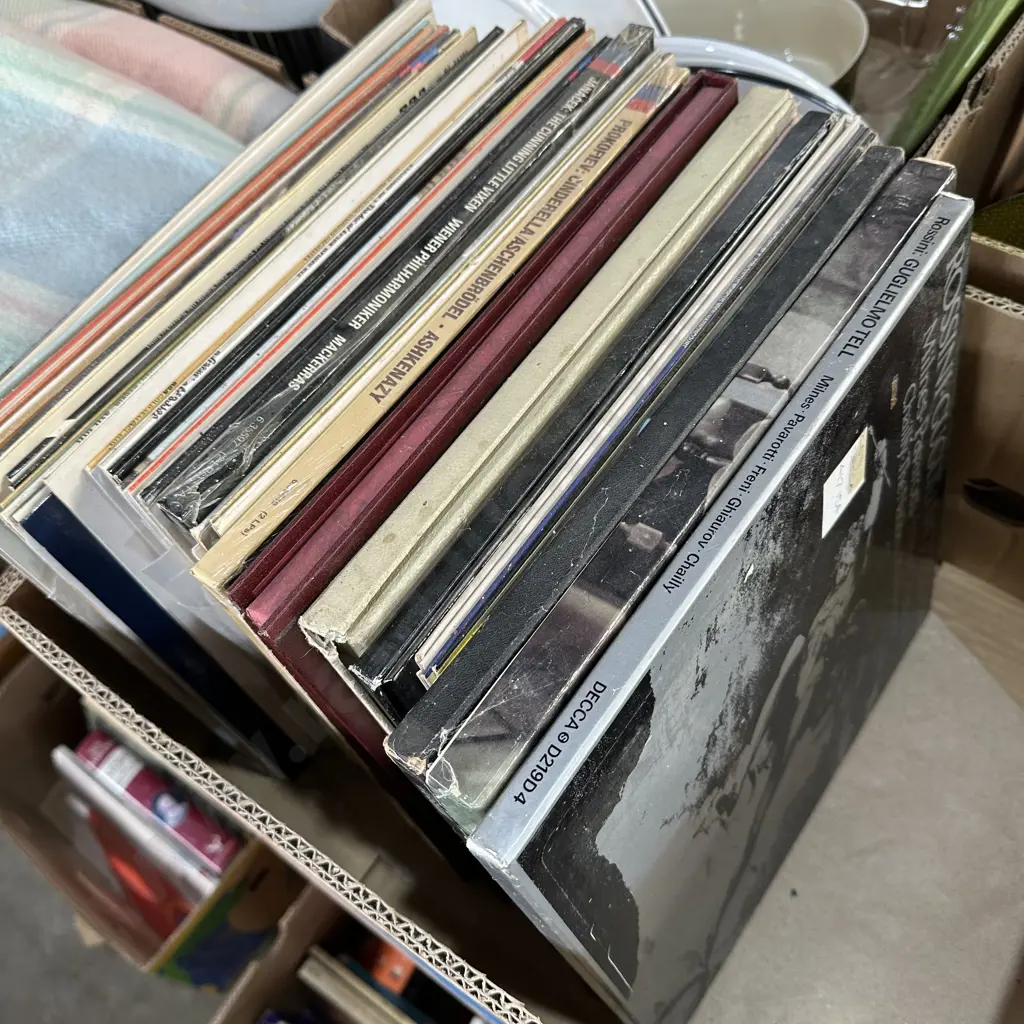 Box of records. Image 1++