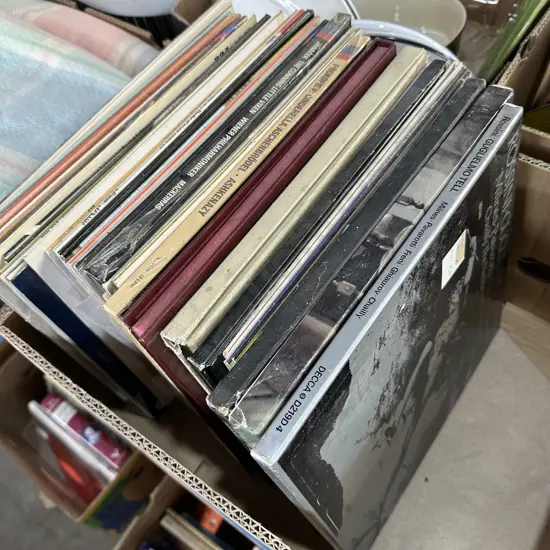 Box of records.