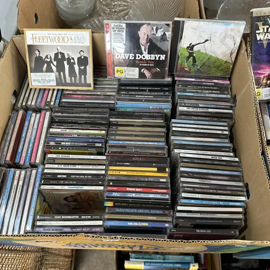 Box of good CDs.