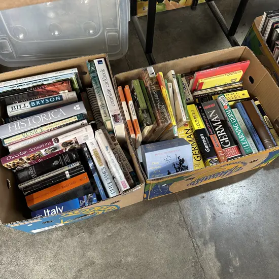 Two boxes of books.