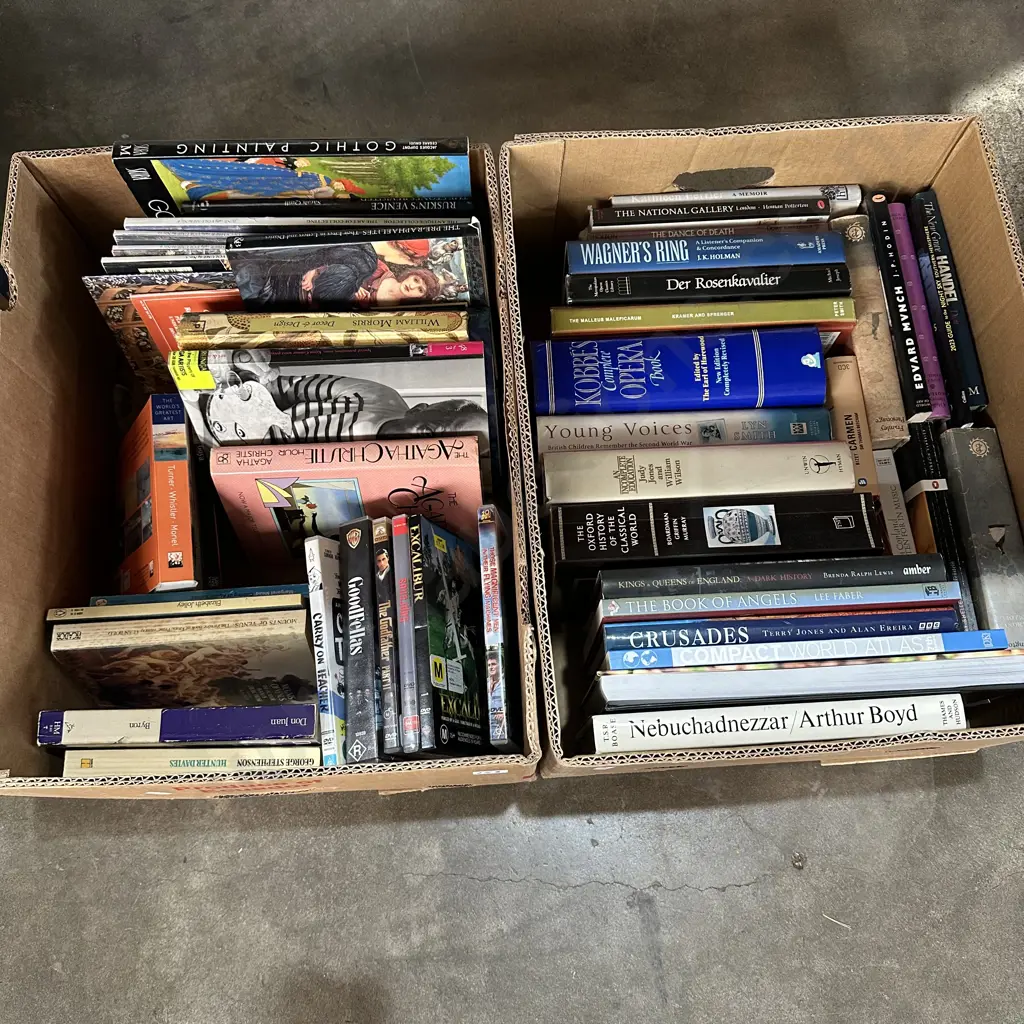 Two boxes of books. Image 1++
