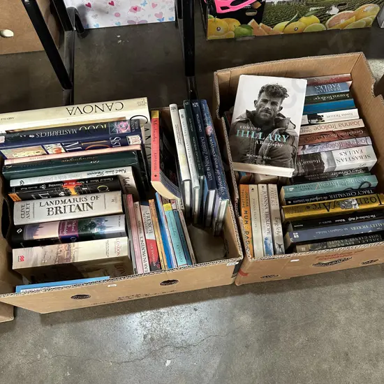 Two boxes of books.