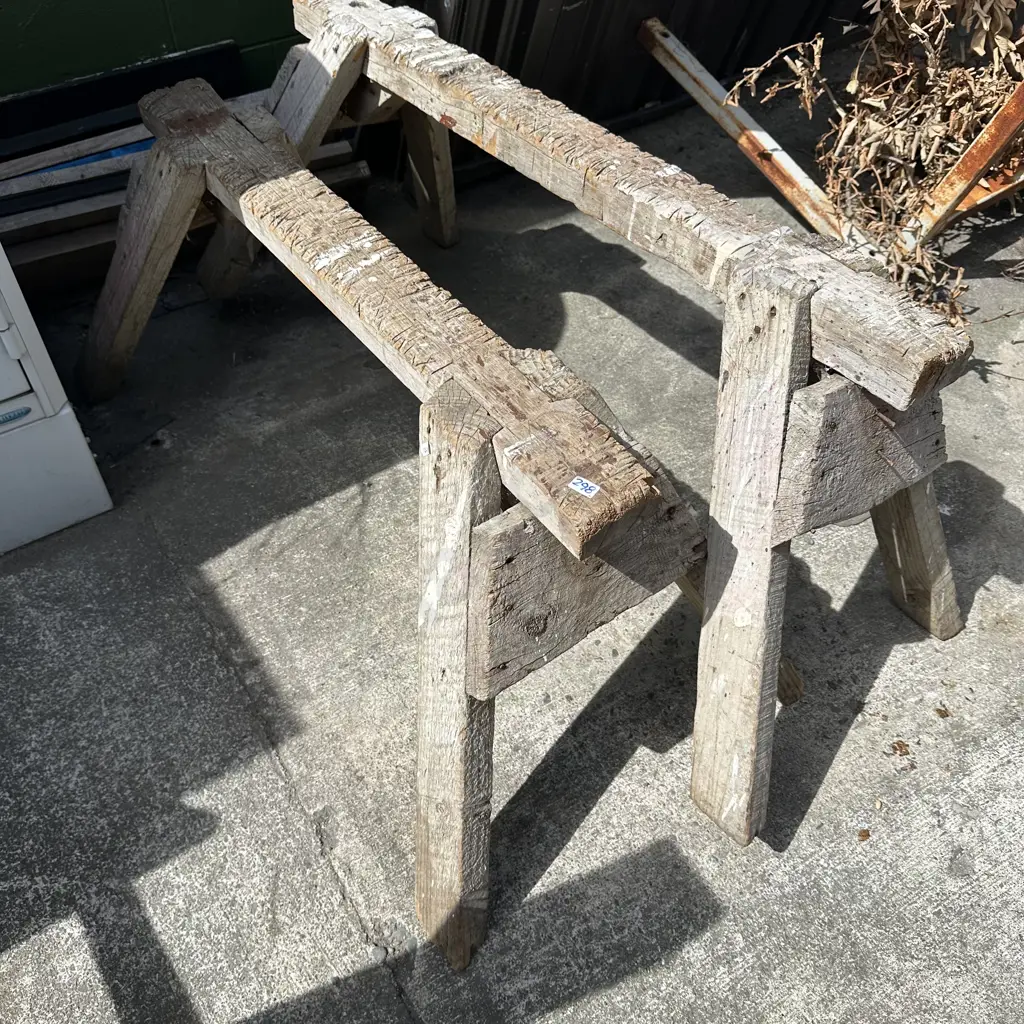 Pair of saw horses. Image 1++