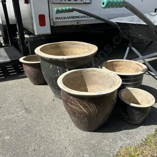 Five planters.