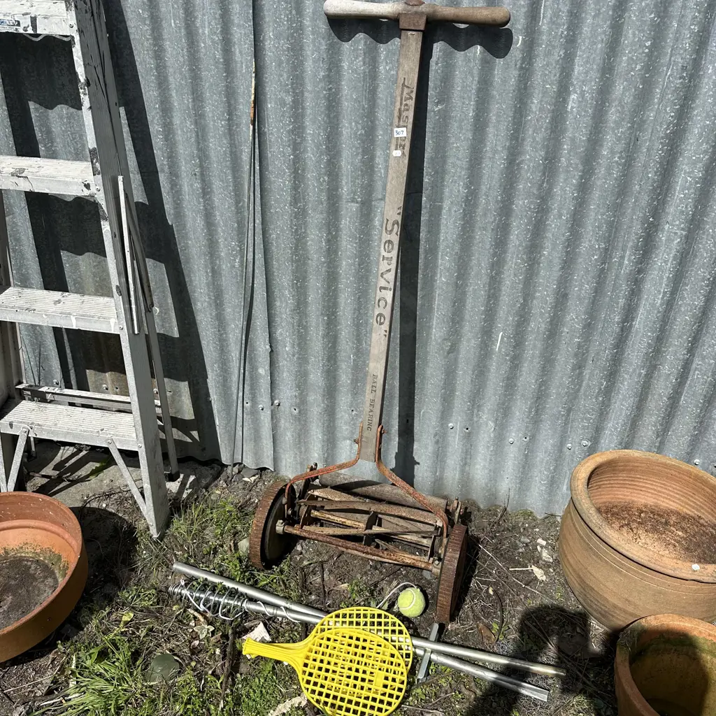 Push mower and swing ball. Image 1++