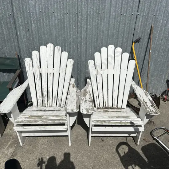 Pr of Cape Cod deck chairs