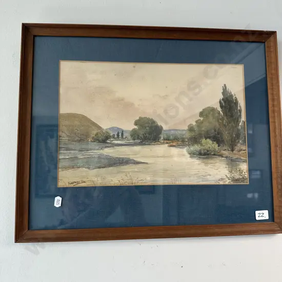 WJ Rush Puketapu water colour