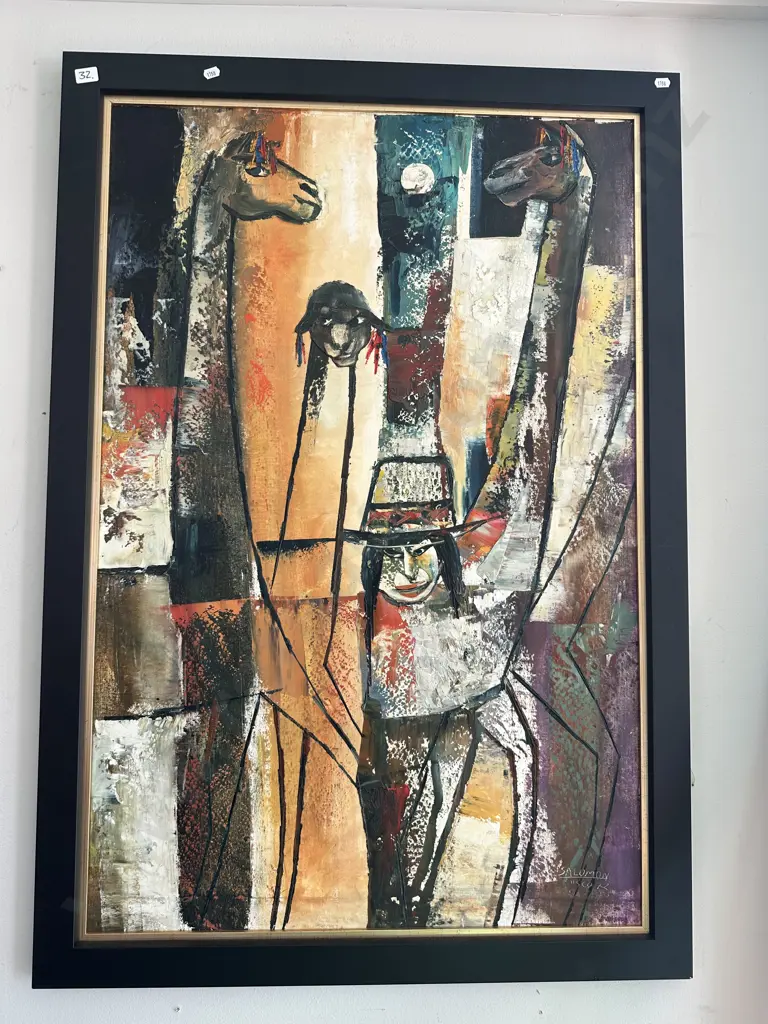 Amilcar Salomon Zorrilla oil painting "Cusco" 1972 900 x 600 Image 1++